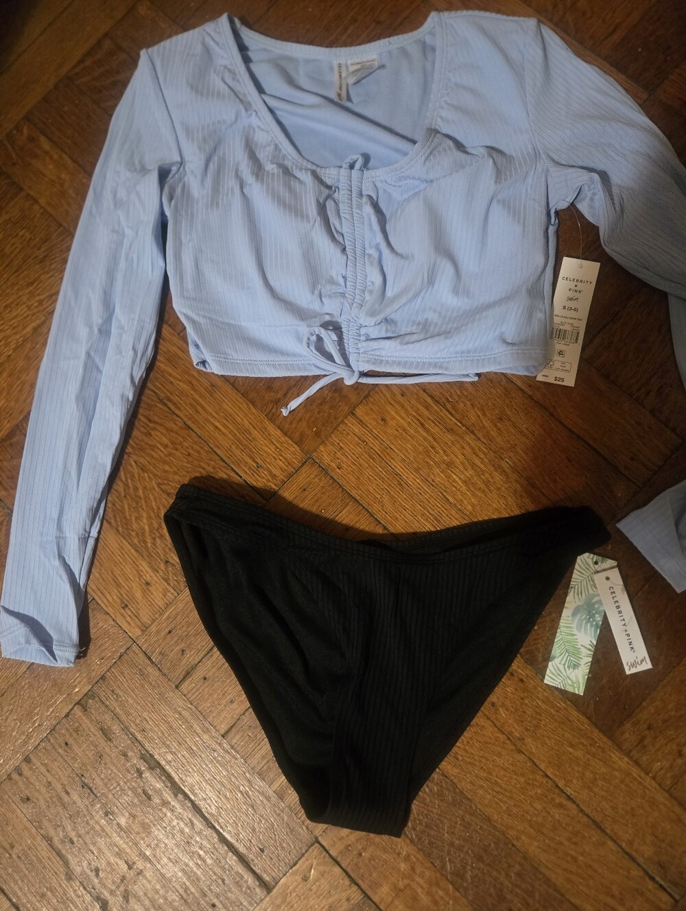 Nwt Celebrity Pink Crop Top Swim Bikini Bottom Size 3/5 Hp🙌🏽🙌🏽🎈